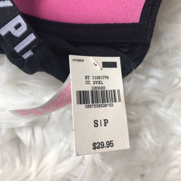 NEW VS Pink Caged Black Push Up Bralette Small - Picture 7 of 8